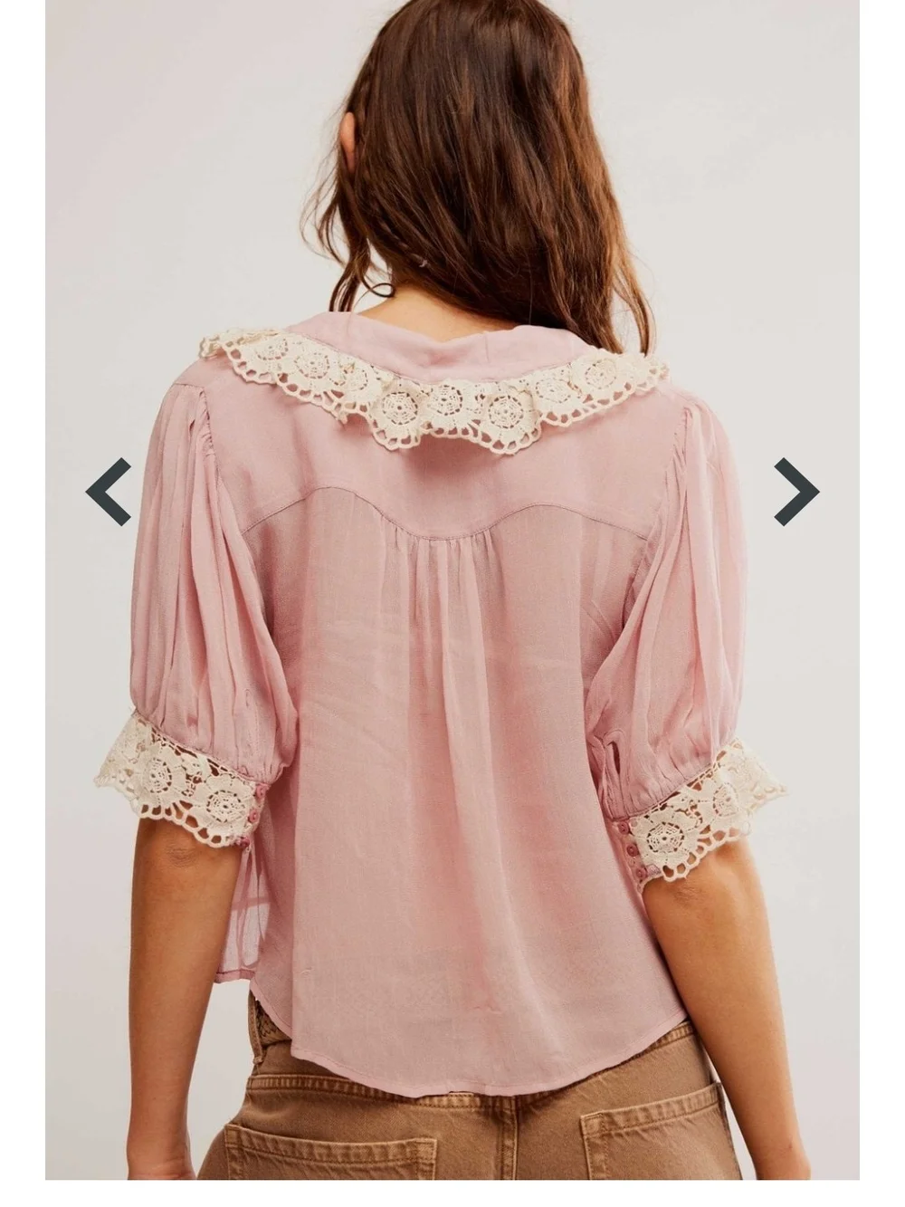 Free People My Love Blouse in Mauve NWT Size M